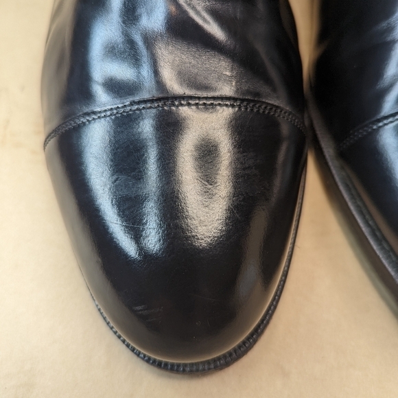 Florsheim "Albany St" Classic Black leather  Cap toe Oxford 20363 men's sz 11.5E - Picture 5 of 11